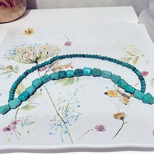 GENUINE Turquoise Nuggets (9 3/4 inches) Rounds (12 inches)